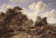 HOBBEMA, Meyndert A Wooded Landscape f oil painting picture wholesale